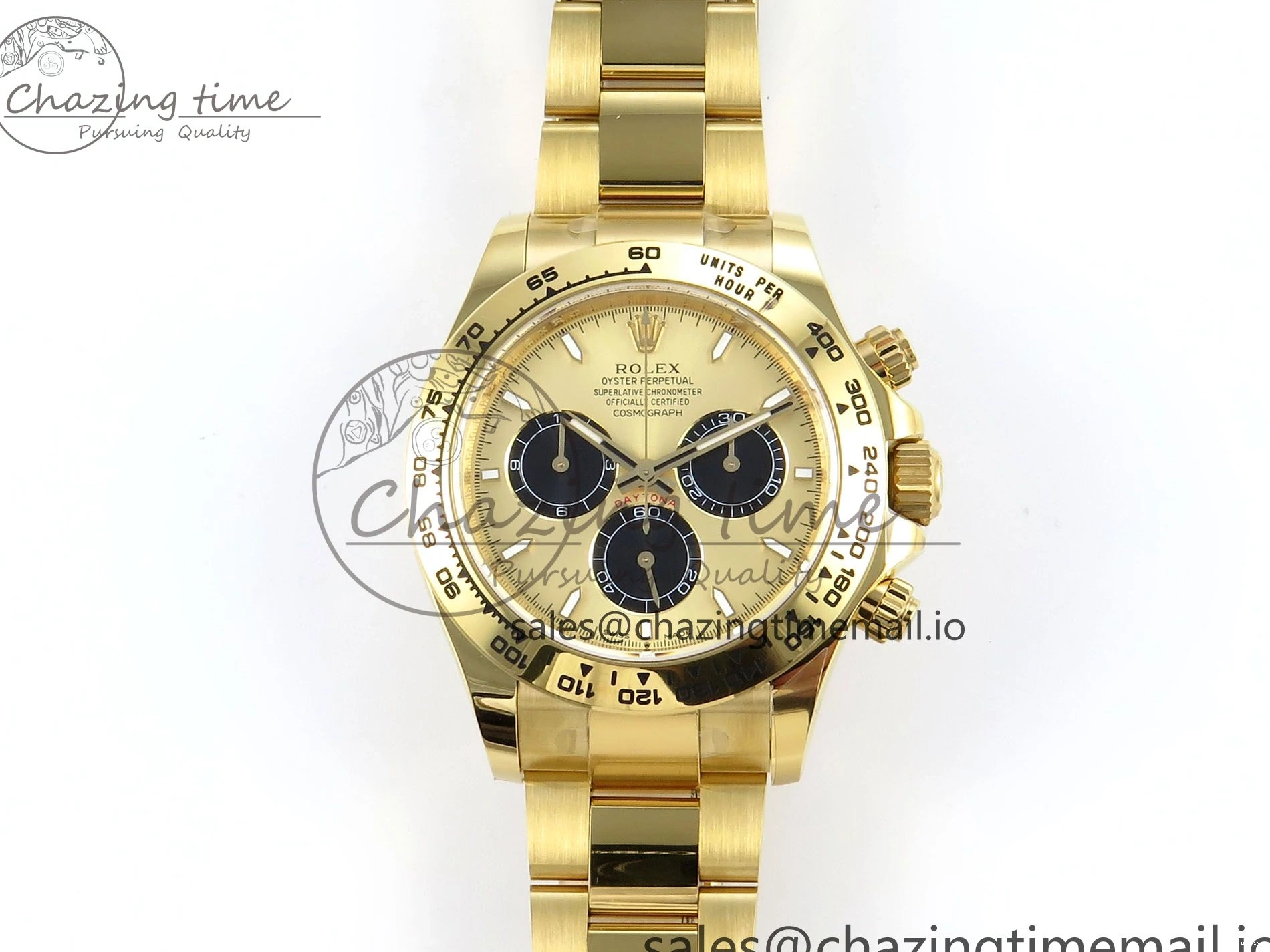 MiroTime 0318 Daytona 126508 APSF 1:1 Best Edition YG Black Dial on YG Braclet SH Unisex 739